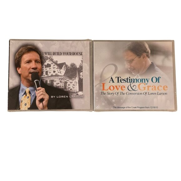 I Will Build Your House and Testimony Of Love Grace 2 CDs Loren Larson NOS - Picture 2 of 10